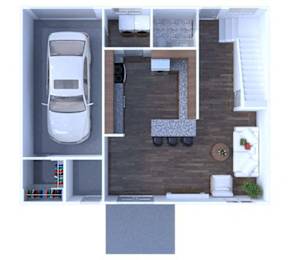  Floor Plan 2 Bedrooms Floor Plan TH2