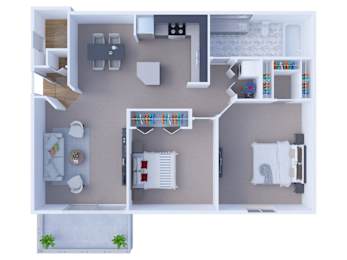  Floor Plan 1 Bedroom Floor Plan A3