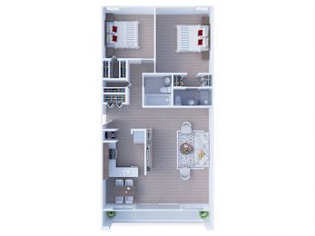  Floor Plan 2 Bedroom Floor Plan B2