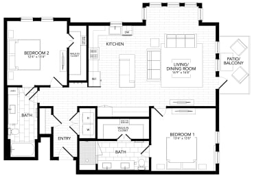 B15 Floor Plan at AVE Paradise Valley, Phoenix Arizona