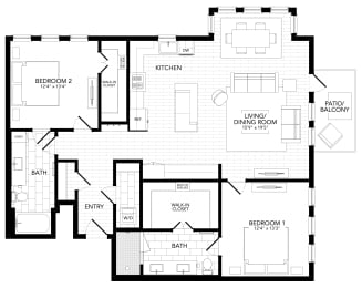 B19 Floor Plan at AVE Paradise Valley, Arizona
