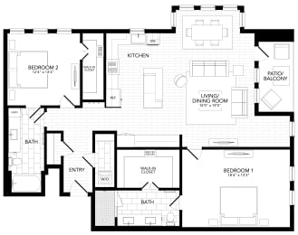 B22 Floor Plan at AVE Paradise Valley, Arizona, 85032