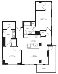 B3_2Bed 2Bath Apartment at AVE Phoenix Sky, Phoenix, AZ, 85003