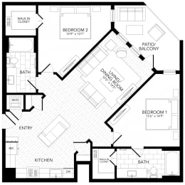 B5 Floor Plan at AVE Paradise Valley, Phoenix, 85032