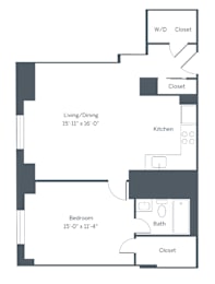 A5 Floor Plan at The Franklin Residences, Pennsylvania, 19107