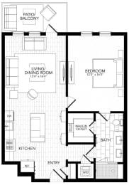 PV A23 Floor Plan at AVE Paradise Valley, Phoenix, AZ 85032