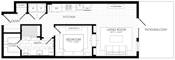 PVA13 Floor Plan at AVE Paradise Valley, Phoenix Arizona