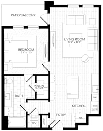 PVA19 Floor Plan at AVE Paradise Valley, Arizona, 85032