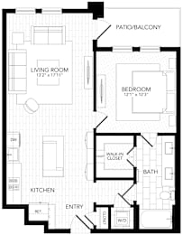 PVA20 Floor Plan at AVE Paradise Valley, Phoenix, AZ 85032