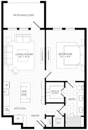 PVA24 Floor Plan at AVE Paradise Valley, Phoenix Arizona