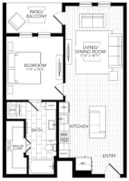 PVA5 Floor Plan at AVE Paradise Valley, Arizona