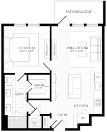 PVA9 Floor Plan at AVE Paradise Valley, Arizona, 85032
