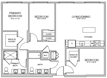 C3 Floor Plan at AVE Santa Clara, California, 95054