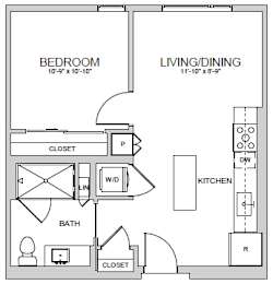 A3 Floor Plan at AVE Santa Clara, Santa Clara, CA 95054
