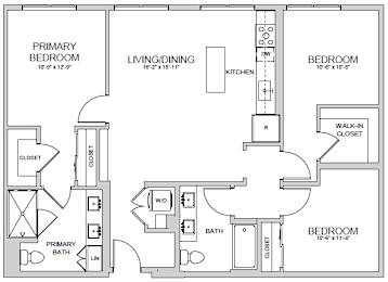 C2 Floor Plan at AVE Santa Clara, Santa Clara California