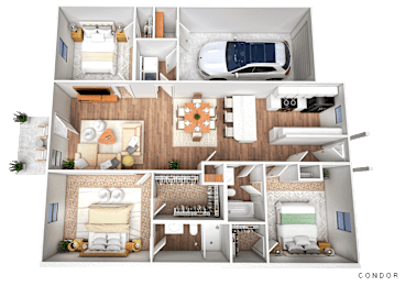 3 bed 2 bath at The Vista Apartments & Townhomes, Warrenville, SC