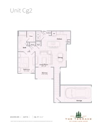 CG2 apartment with a private garage