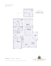 Unit F apartment floor plan