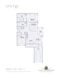 Unit FG1 2-beroom apartment with attached garage