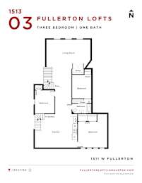 Fullerton Lofts Two Bedroom Floor Plan