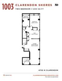Clarendon Shores Chicago Two Bedroom Apartment