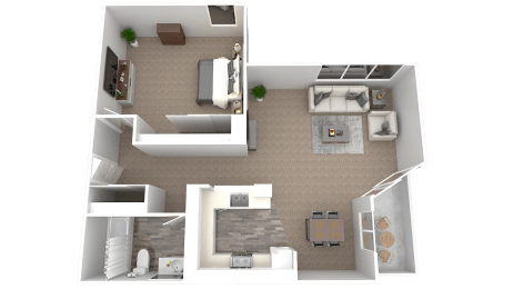 a floor plan of a two bedroom apartment