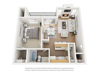 Midway Floor Planat Hunters Hill Apartments, Dallas, 75287