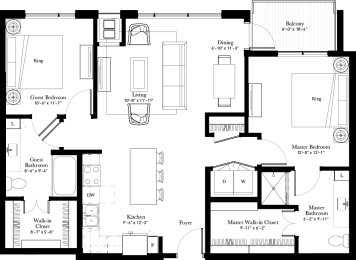 Floor Plan  Shooting Star apartment floor plan