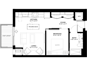 Floor Plan  Plum studio floor plan at The Rowan luxury residences in Eagan MN 55122