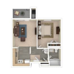 Unit A 1bed1bath