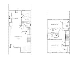 Two bedroom townhome