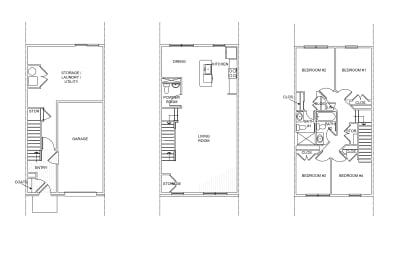 Four bedroom townhome