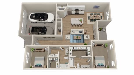 bedroom floor plan an open concept with a large closet and a balcony