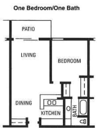 one bedroom