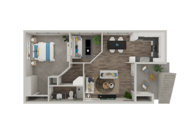  Floor Plan One Bedroom