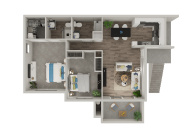  Floor Plan Two Bedroom