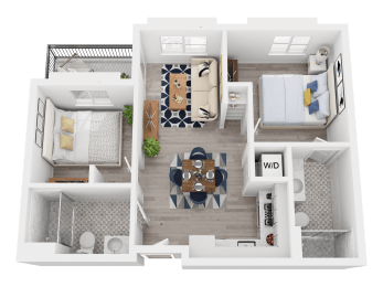 2 bedroom apartment