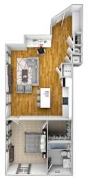 1 bed 1 bath I at The Quarter Lofts Apartments, Mississippi