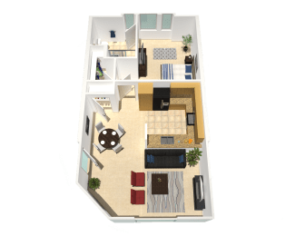 a floor plan of a 2100 sq ft apartment