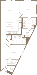 B10 Floor Plan at The Q Playa, California, 90045