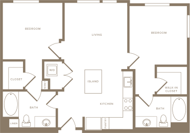 B5 Floor Plan at The Q Playa, California, 90045