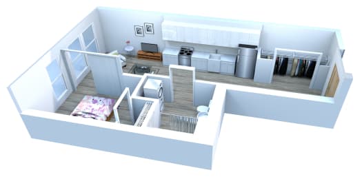 A9 Floor Plan at Pine Minor, Washington, 98101