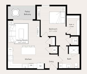 A16 Floor Plan at Huxley Scottsdale, Scottsdale Arizona