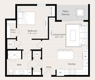A18 Floor Plan at Huxley Scottsdale, Arizona