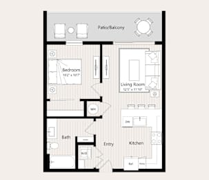 A4 Floor Plan at Huxley Scottsdale, Scottsdale, AZ