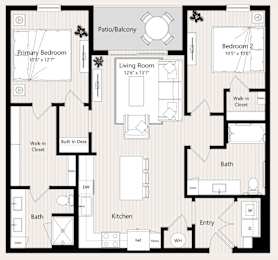 B5-A Floor Plan at Huxley Scottsdale, Arizona