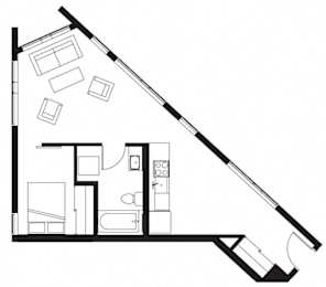 One Bedroom at Pine Minor, Seattle