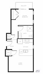 Unit S Floor Plan at The Hendry, Henderson, NV, 89074