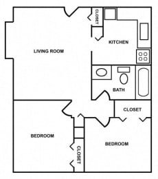  Floor Plan 2 BEDROOM