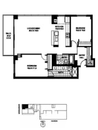 the plan of the upper floor of the house
